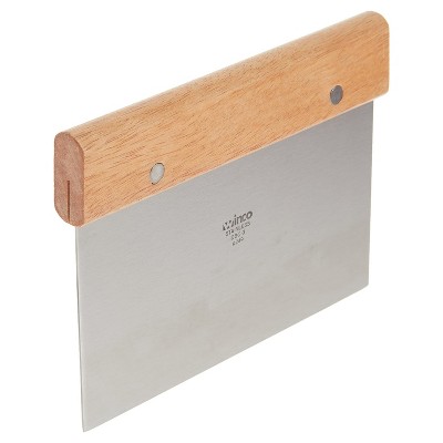 Winco Dough Scraper, Stainless Steel, Wooden Handle : Target