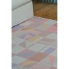 Lany Space Jonnie Li Modern Mosaic Purple Pastel Rug - 2 of 4