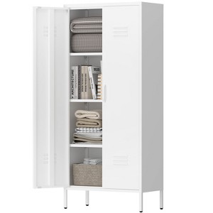 ORRD Modern Storage Cabinet with Adjustable Shelves, Magnetic Door Stopper & Aluminum Handles for Living Room & Bedroom - 1 of 4