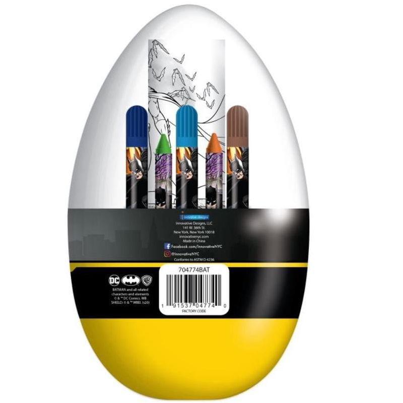 DC Comics Batman Activity Egg Craft Kit | Coloring Pages | Stickers | Markers | Crayons, 3 of 5