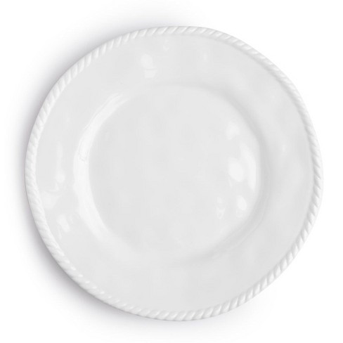 Q Home | Nautical White 11" Melamine Dinner Plate, Set of 4 - image 1 of 1