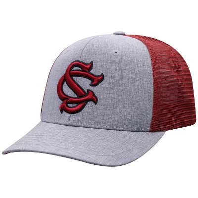 NCAA South Carolina Gamecocks Men's Gray Chambray with Hard Mesh Snapback Hat