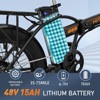 HITWAY BK11M E Bike for Adults, 20x4.0" Fat Tire Electric Bike, 750W/48V/15Ah Removable Battery Electric Bicycles,28-62 Mile Range, UL2849 Certifie - 2 of 4