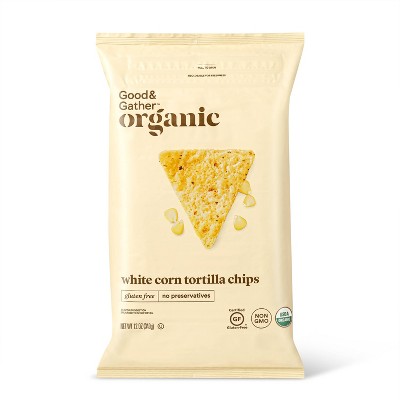 Organic White Corn Tortilla Chips - 12oz - Good & Gather™