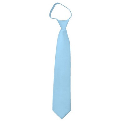 Men's Solid Color Zipper Neckties