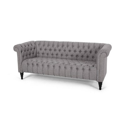 Barneyville Traditional Chesterfield Sofa Gray - Christopher Knight Home