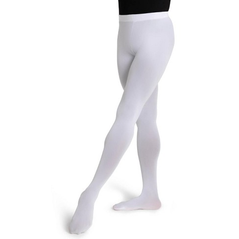 Capezio White Women's Ultra Soft Footed Tight, Small/medium : Target