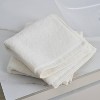 4pk Turkish Cotton Washcloth Set White - Wellbe - 2 of 4
