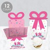 Big Dot of Happiness Girl 13th Birthday - Square Favor Gift Boxes - Official Teenager Birthday Party Bow Boxes - Set of 12 - 3 of 4