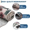 Floral Irregular Edge Carpet Indoor Non Slip Washable Boho Vintage Entry Rug Low Pile Throw Rugs for Entryway - 4 of 4