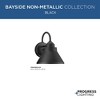 Progress Lighting Bayside 1-Light Outdoor Wall Lantern in Black, Polycarbonate Material, Dark Sky-Friendly Shade - 3 of 4