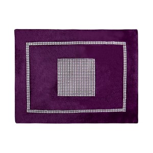 Unique Bargains Colored Placemat Table Mat with Diamante Strip and Tassels - 1 of 4