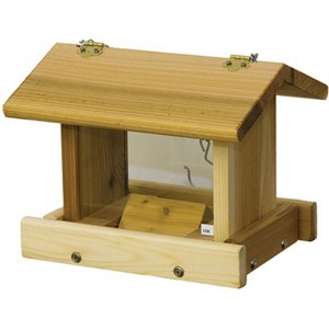 Stovall Cedar Extra Small Hanging Hopper Bird Feeder - 1 of 3