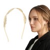 Unique Bargains Women's Grace Headbands Gold Tone 1 Pc - 2 of 4