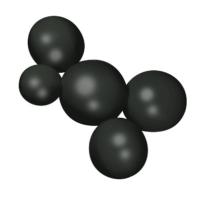 MINNIDIP Balloon Garland 5 Cluster in Black Satin
