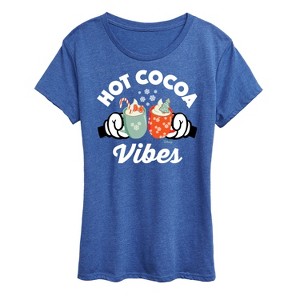 Women's - Disney - Hot Cocoa Vibes Short Sleeve Graphic T-Shirt - 1 of 4