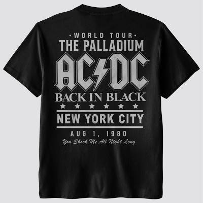 Мужские футболки AC/DC Men's AC/DC World Tour Short Sleeve Graphic T-Shirt - Black XL — фото 2