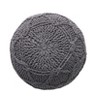NicBex Modern Round Pouf with Diamond Texture, Knitted Cotton Bean Bag Chair for Living Room, Bedroom, Dorm, No Assembly, Charcoal - 2 of 4