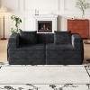 72.4" Modern Convertible Sofa Bed with Storage Pockets and Pillows for Living Room -3irtyhousy - 3 of 4