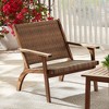 Teal Island Designs Perry 27 3/4" Wide Natural Wood Outdoor Armchair - 2 of 4