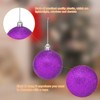 Unique Bargains Plastic Party Wedding Christmas Barrel Packed Hanging Ornament Balls 2.4" 24 Pcs - 3 of 4