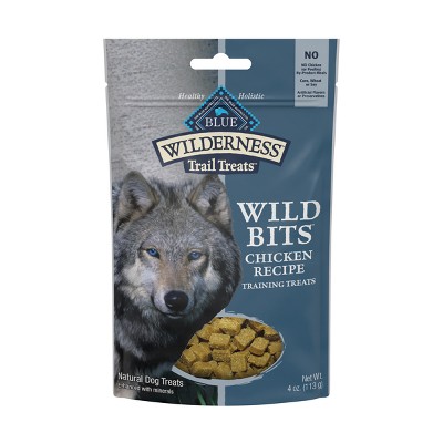 Image of Blue Buffalo Wilderness Wild Bits High Protein Soft-Moist Training Dog Treats with Chicken Flavor - 4oz