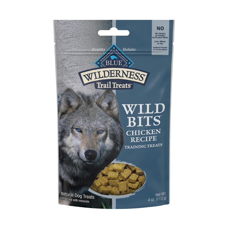 Blue Buffalo Wilderness Trail Treats Wild Bits High Protein Grain-Free Soft-Moist Training Dog Treats Chicken Recipe, 1 of 10