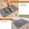 2 Pack Diatomaceous Earth Shower Mat, Nonslip Fast - Drying Bath Mat, 24x16 Inch Grey Wave Design - 3 of 4