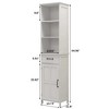 Sevobal Bathroom Storage Cabinets, Floor Organizer with Drawer and Open Storage Shelf, Freestanding Storage for Bathroom, White, 15.74"*11.8"*64.96" - 4 of 4