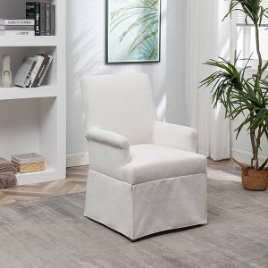 Classic Covered Dining Arm Chair - WOVENBYRD - 1 of 4