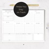 Blu Monaco Gold Edge Desk Pad – Undated Weekly Planner Notepad – 8.5 x 11, 50 Pages – Tear-Off Calendar for Scheduling and Organization - 3 of 4