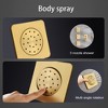 PAGED Wall Mounted Shower Head Rain Shower Head with Hand Shower, 12 Inch Shower Head and Tub Spout for Bathroom, Locker Room - 4 of 4
