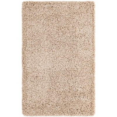 Taupe Rectangular Shag Indoor Area Rug 9' x 12'