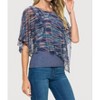 Women's Printed Asymmetrical Flowy Top - LAST TANGO - 2 of 4