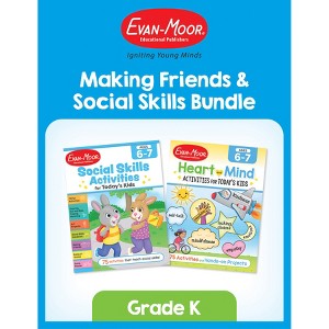 Evan-Moor Educational Publishers Making Friends & Social Skills Bundle, Grade K - 1 of 4