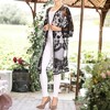 Anna-Kaci Women's Embroidered Floral Butterfly Crochet Drop Shoulder Cardigan - 4 of 4