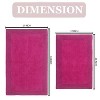 Home Weavers Luxury Collection 100% Cotton Tufted Bathroom Rug Set, Non-Slip Latex Bath Rug Set - 3 of 4