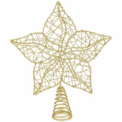 Ornativity Glittered Star Tree Topper - Gold