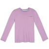 Mightly Girls 2pk Fair Trade Organic Cotton Long Sleeve T-Shirts (Raspberry and Teal, X Large). - 3 of 3