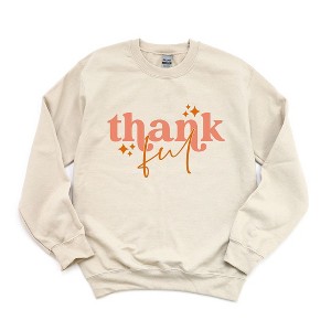 Simply Sage Market Women's Graphic Sweatshirt Thankful Stars - 1 of 4
