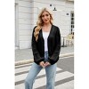 Coolmee Women's Fall Winter Oversized Cardigan Sweater Long Sleeve Cable Knit Outerwear Coat - 2 of 4