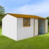 Coolbibila-10Ftx12Ft Storage Sheds, Metal Sheds With Waterproof Roofs And Durable Metal Frame, Tool Sheds With Lockable Doors And Window - 2 of 4