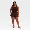 Women's Satin Pajama Shorts - Auden™ - 3 of 3