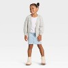 Toddler Girls' Soft Cardigan - Cat & Jack™ Light Heather Gray - 3 of 3