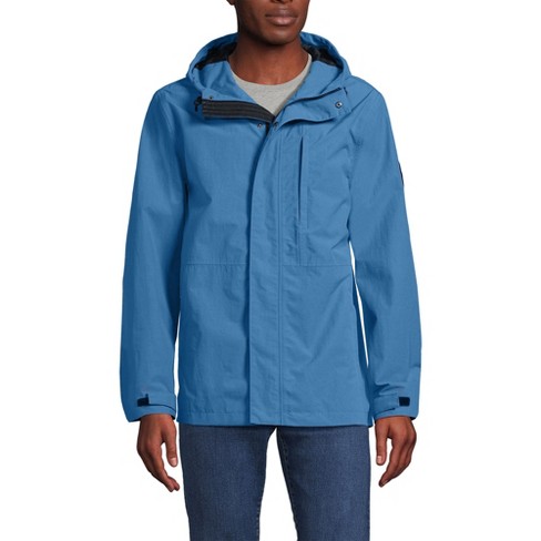 Lands End Men s Squall Waterproof Rain Jacket Large Mariner Blue Target