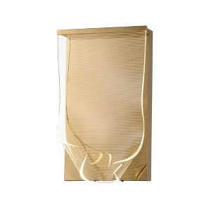ET2 Lighting Rinkle 1 - Light Wall Light in  French Gold - 1 of 3