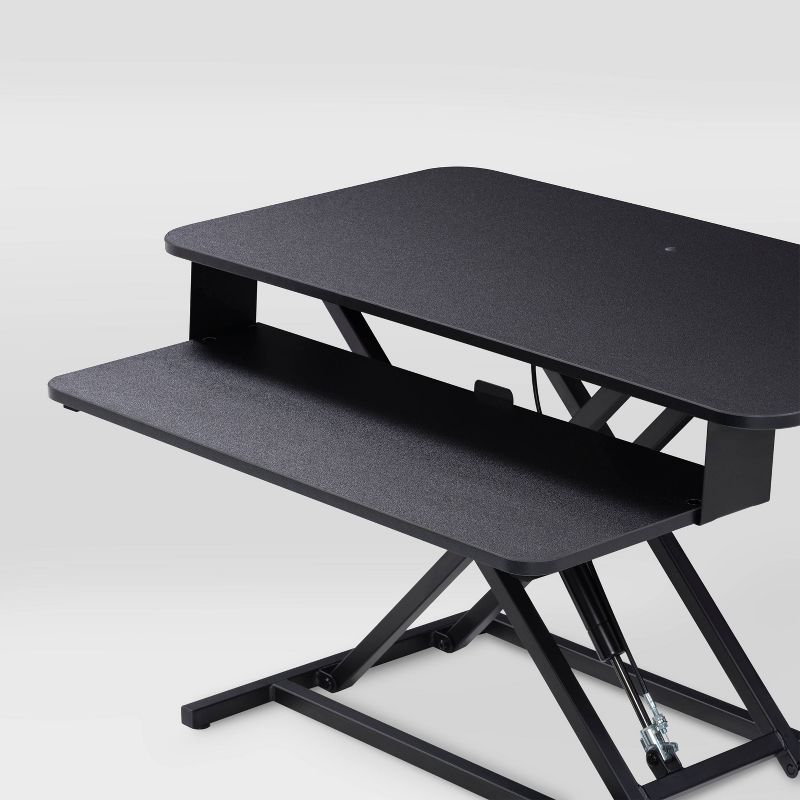 Sit-Stand Converter Desk Black - CorLiving, 6 of 10
