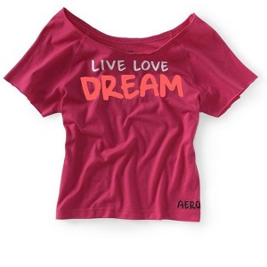 Aeropostale Womens Raglan Yoga Pajama Sleep T-shirt - 1 of 1