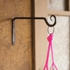 Hand Forged Iron Plant Hook 5.7"H – Rustic Distressed Iron Hanging Hook, Set of 4 by Kalalou - 3 of 3