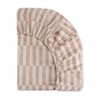 Babyletto Muslin Mini Crib Sheet, GOTS Certified Organic Cotton - Cocoa Stripe - 4 of 4
